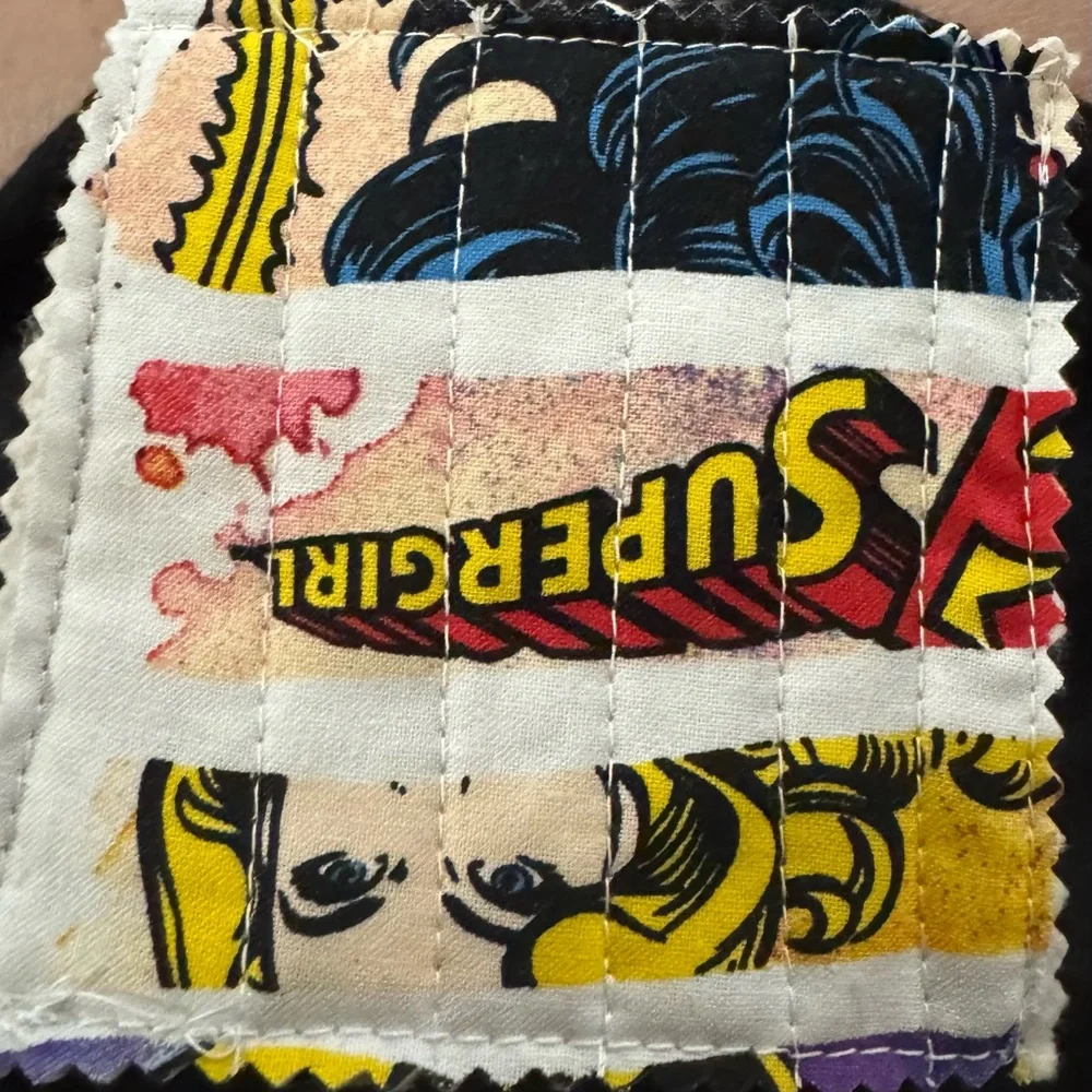 Handmade Comic Book Character Fabric Corner Bookmark
